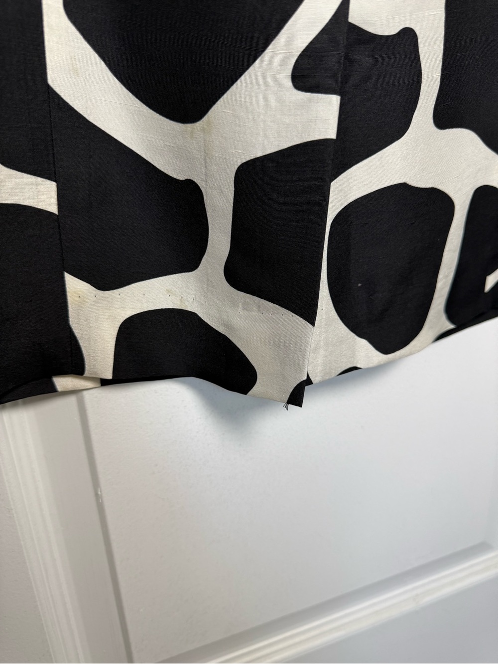 Talbots Black and White Giraffe Print Sheath Dress - Picture 7 of 8